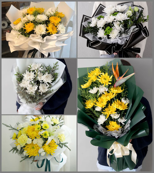山西忻州五台县门限石乡广银沟村白事花束代送